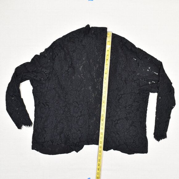 Torrid Women Open Cardigan Blazer Floral Lace Polyester Black Plus Size 4 - Picture 5 of 8